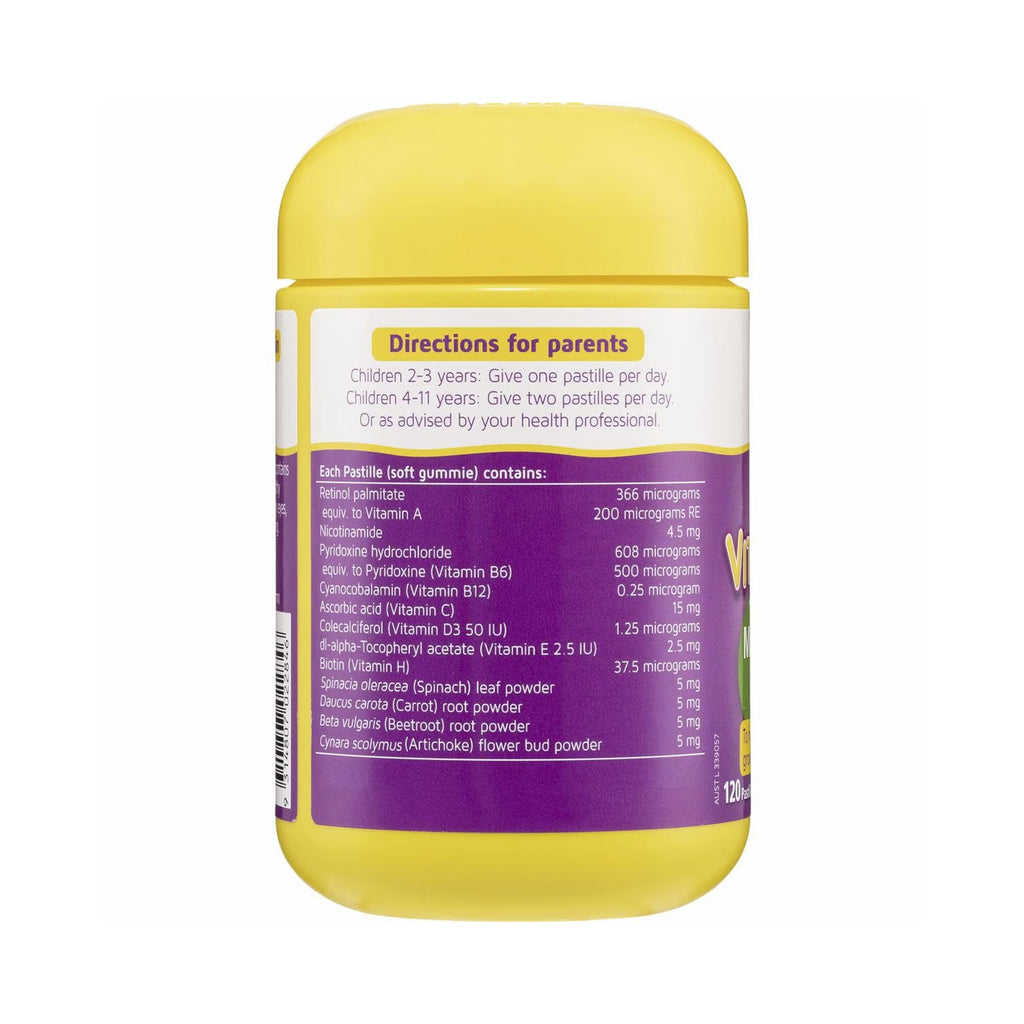 Nature's Way Kids Smart Vita Gummies Multi-Vitamin Vegies 120 Pack