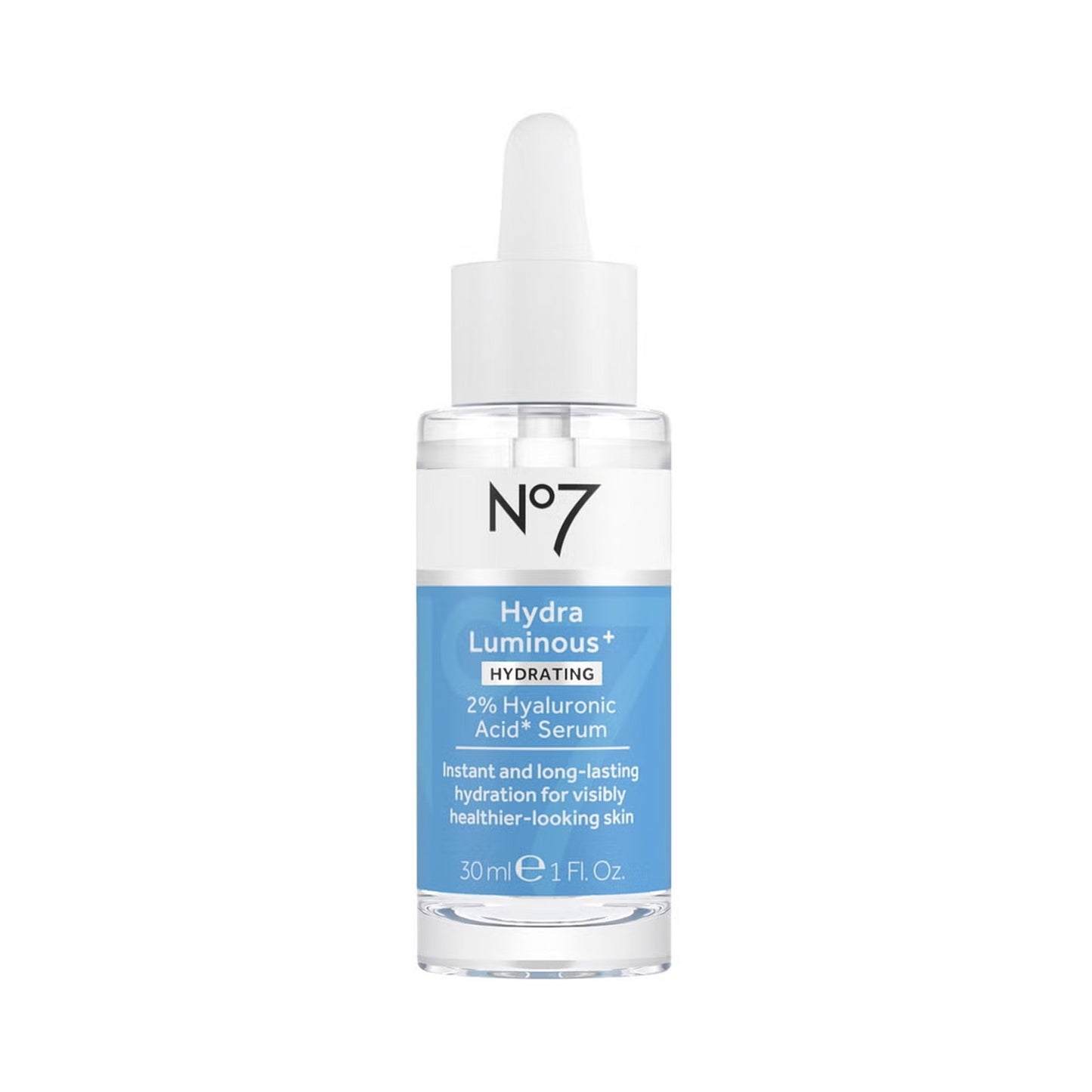 No7 HydraLuminous+ 2% Hyaluronic Acid Serum 30 mL