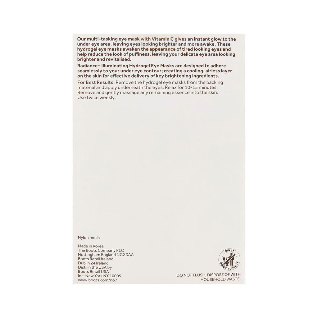 Back of a skincare product packaging with text and branding