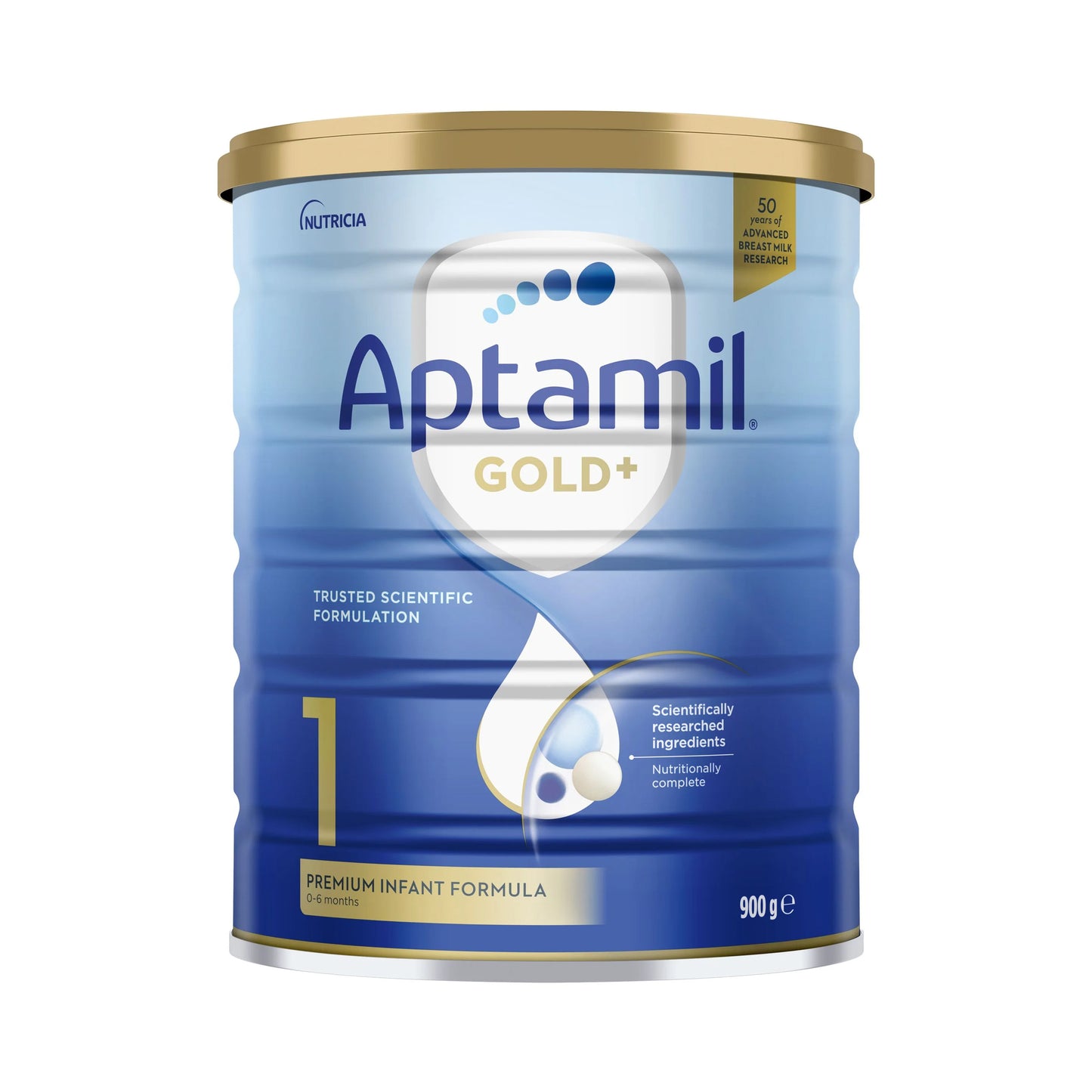 Nutricia Aptamil Gold+ 1 Premium Infant Formula 0-6 Months 900g
