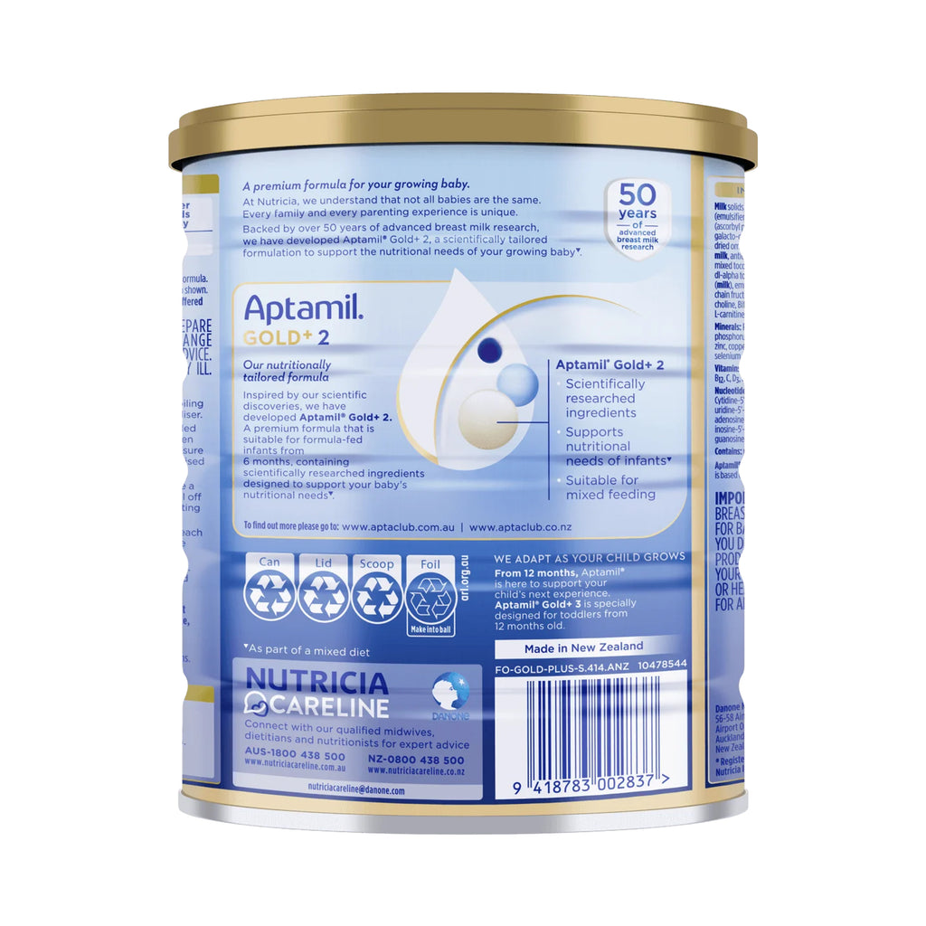 Nutricia Aptamil Gold+ 2 Premium Follow-On Formula From 6-12 Months 900g