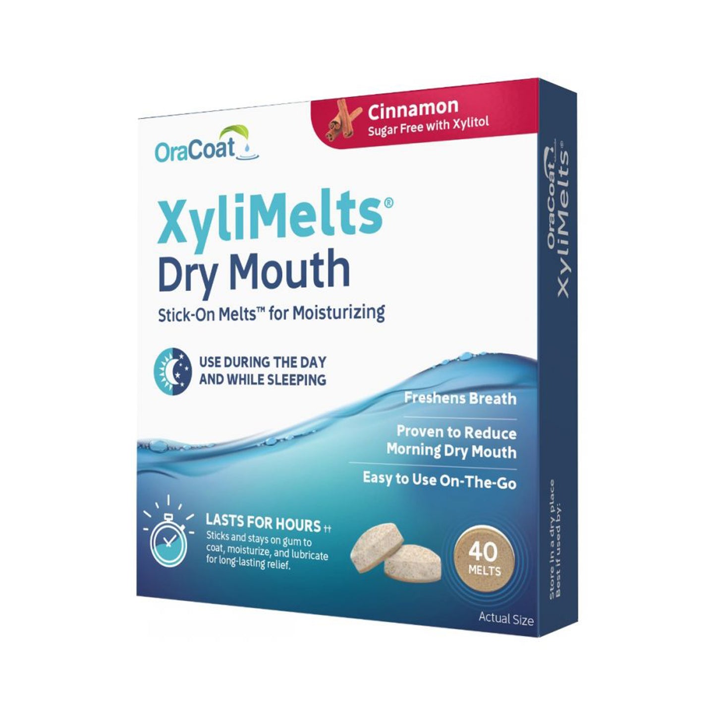 OraCoat XyliMelts for Dry Mouth Cinnamon 40 Melts