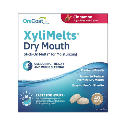 OraCoat XyliMelts for Dry Mouth Cinnamon 40 Melts
