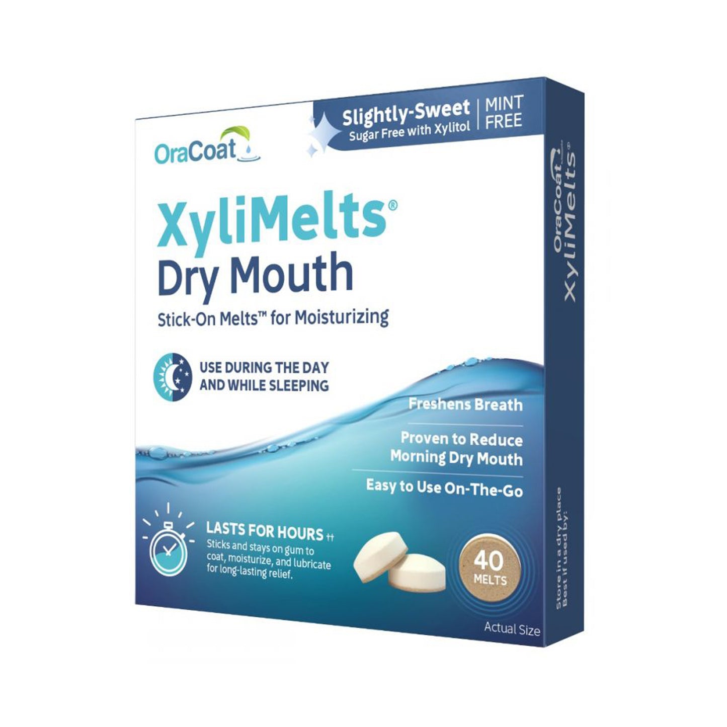 OraCoat XyliMelts for Dry Mouth Slightly Sweet 40 Melts