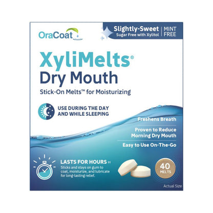 OraCoat XyliMelts for Dry Mouth Slightly Sweet 40 Melts