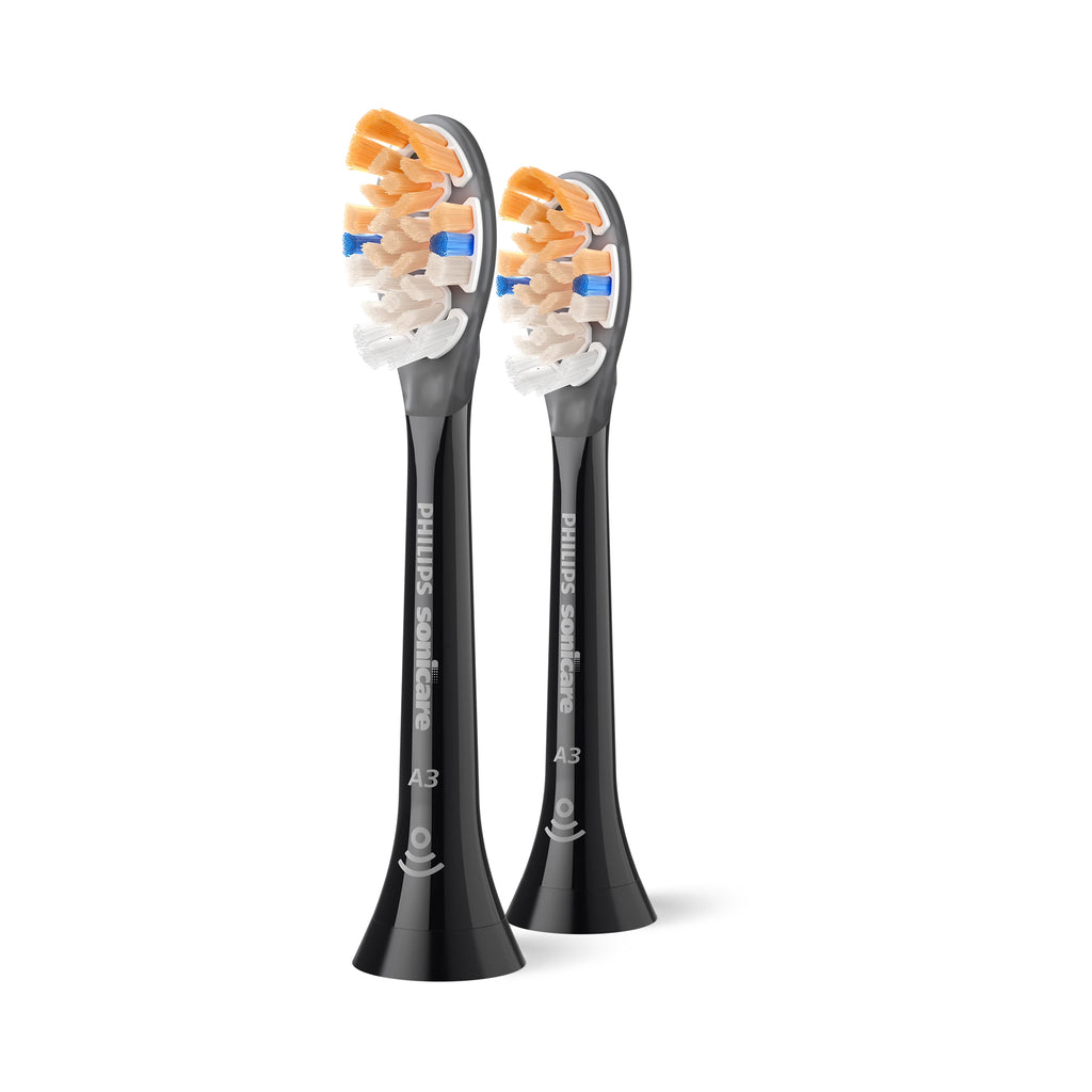 Philips Sonicare A3 Premium All-in-One 2x Standard Brush Heads Black