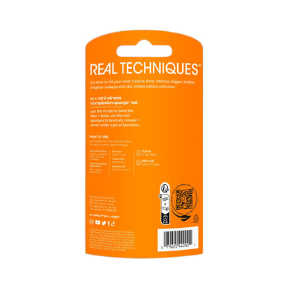 Real Techniques Hyperbrights XL + Mini Miracle Complexion Sponge Set