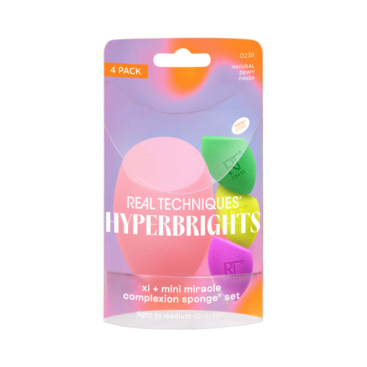 Real Techniques Hyperbrights XL + Mini Miracle Complexion Sponge Set