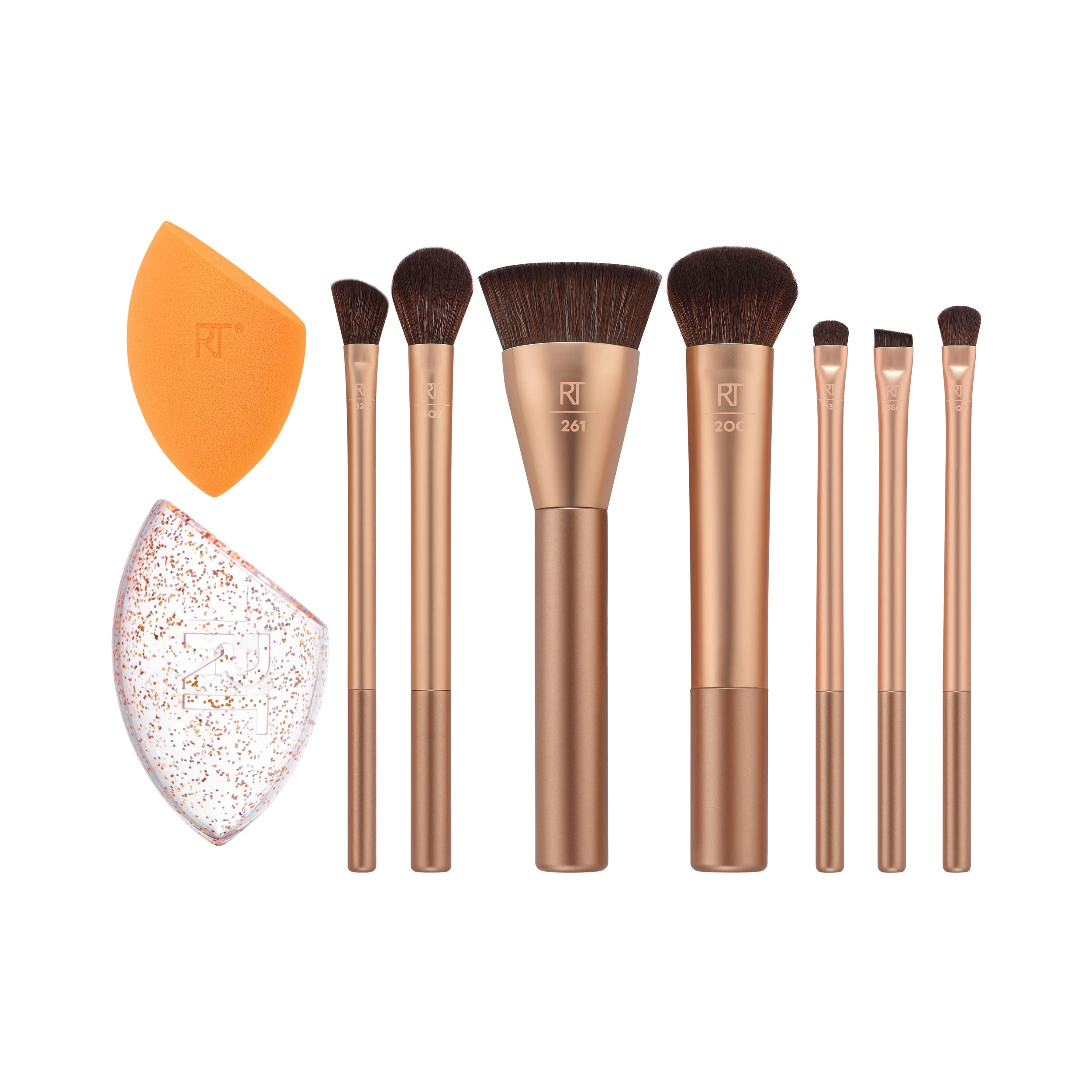 Real Techniques Wrapped In Glow Brush Sponge Set