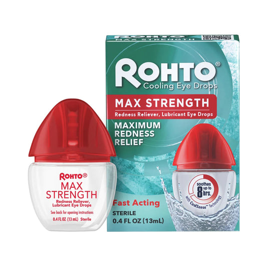 Rohto Max Strength Redness Relief Eye Drops 13 mL