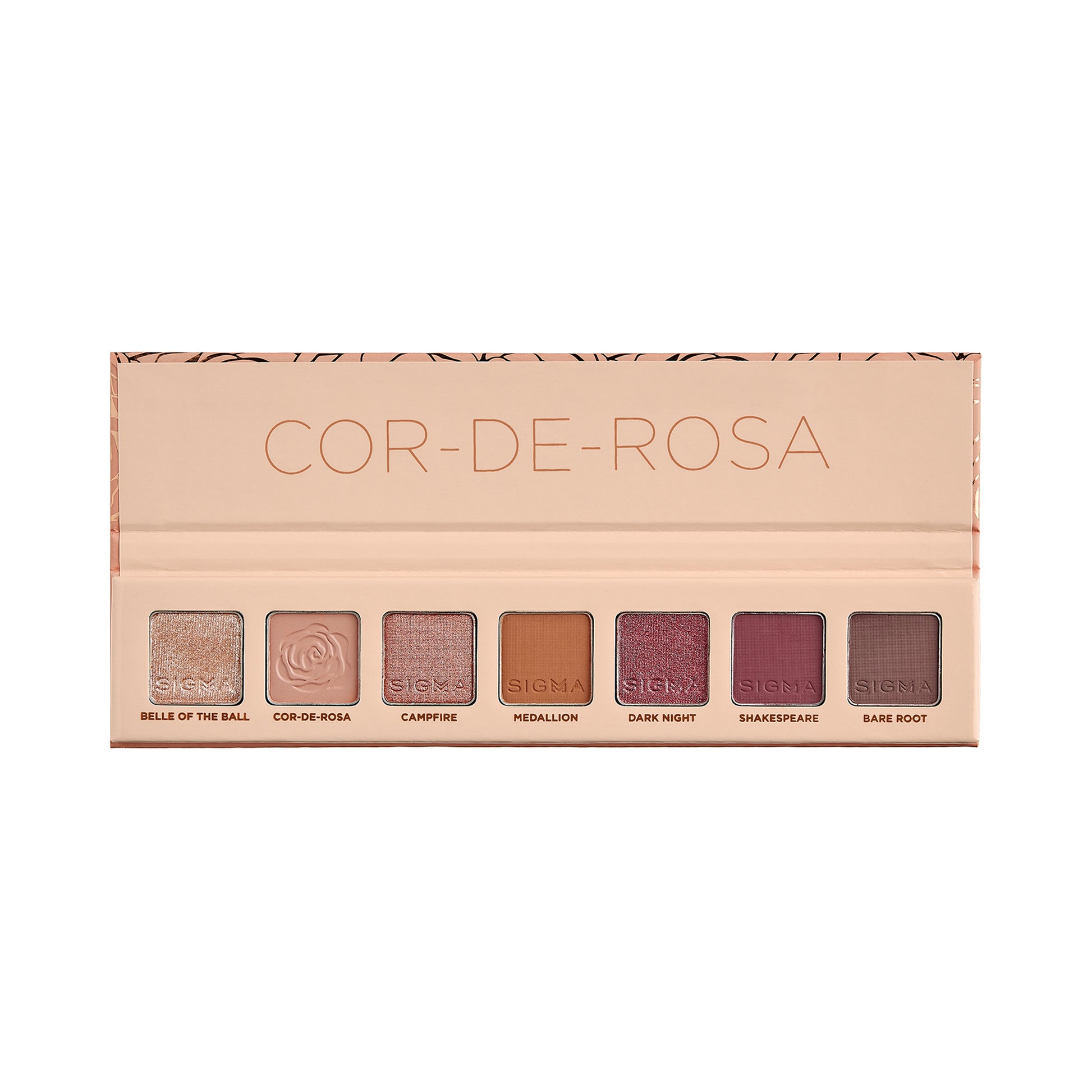 Sigma Beauty Mini Nude Essentials Eyeshadow Palette Set Cor-de-Rosa