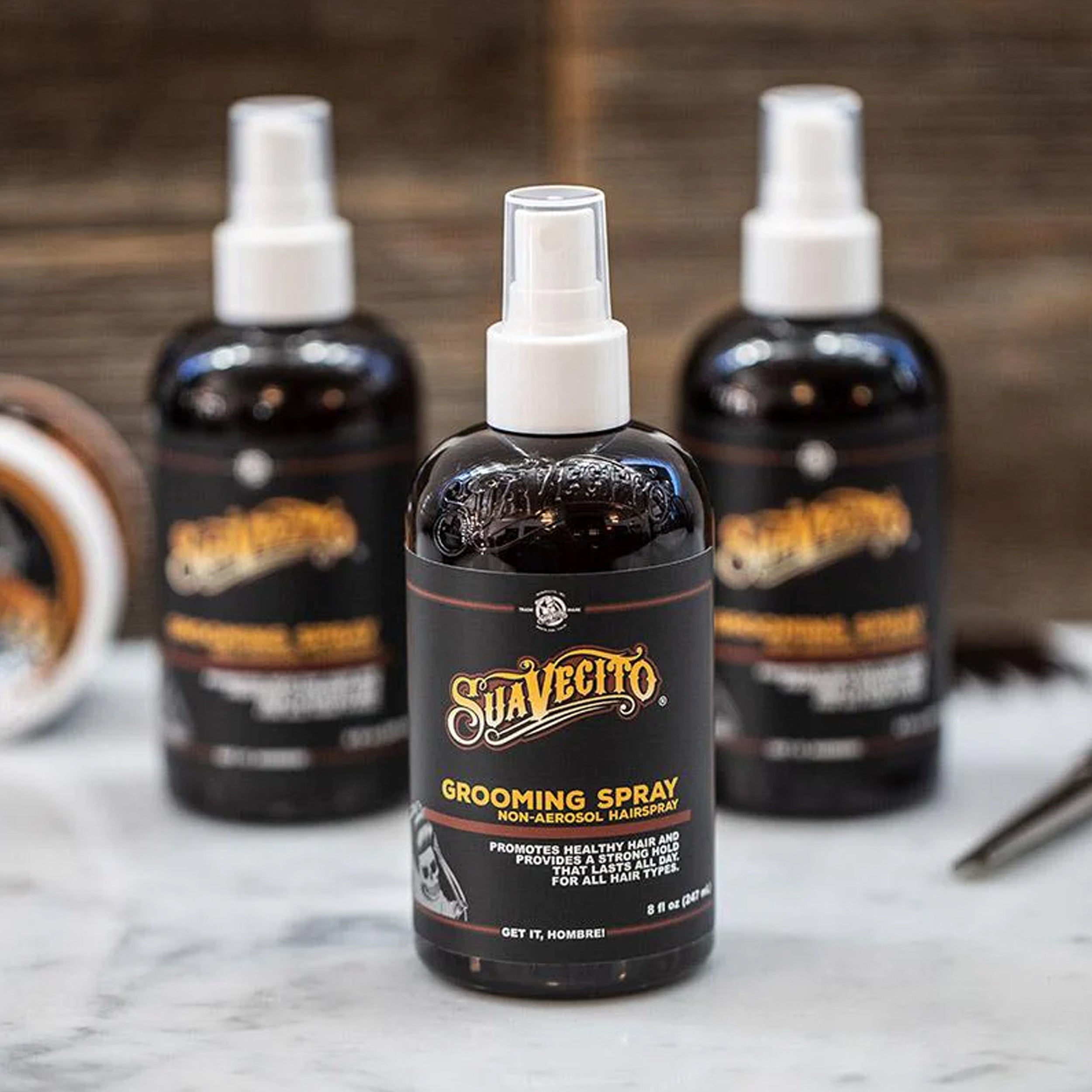 Suavecito Grooming Spray Non-Aerosol Hairspray for Men 237 mL