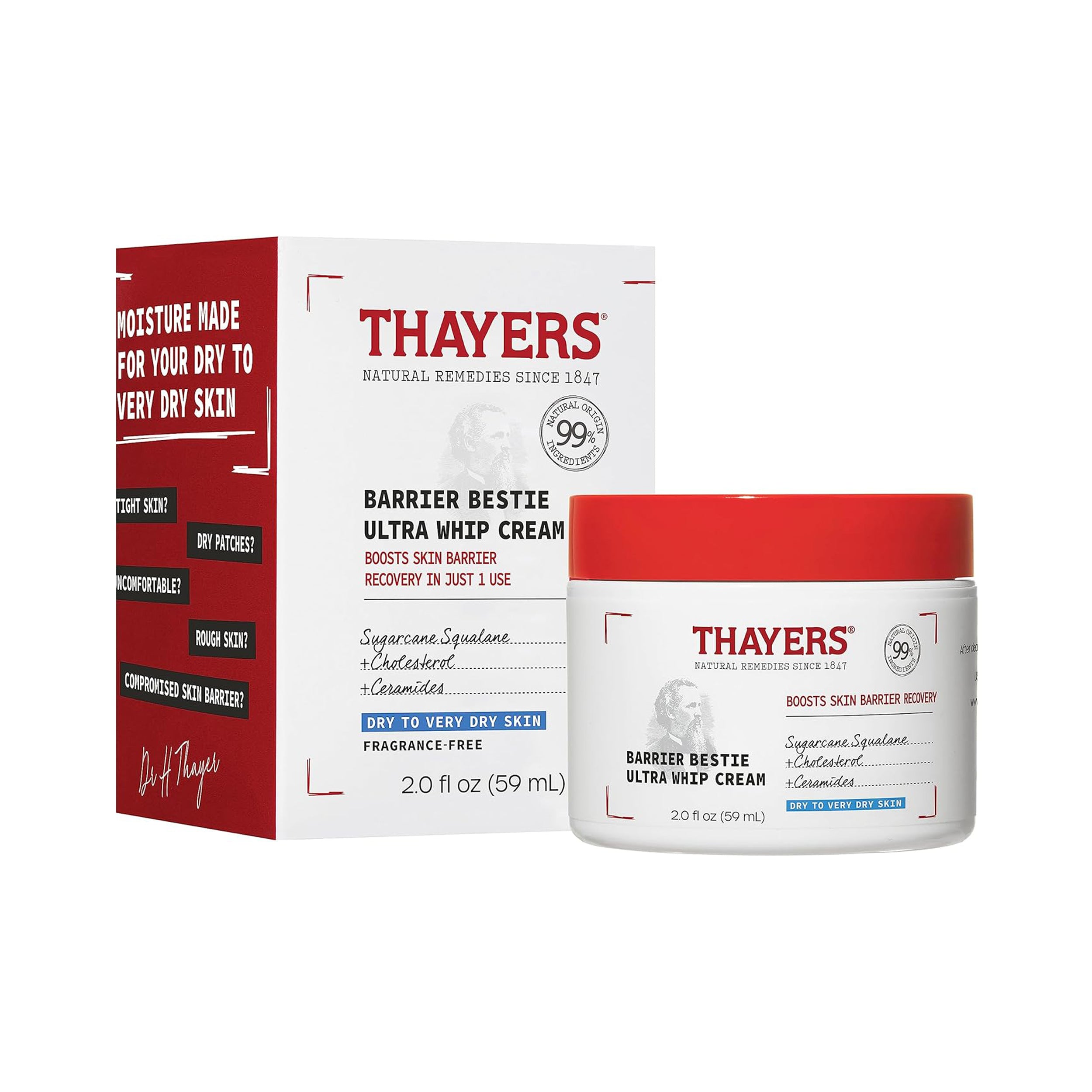 Thayers Barrier Bestie Ultra Whip Face Cream 59mL