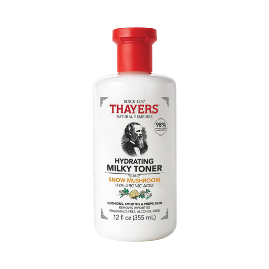 Thayers Hydrating Milky Face Toner Snow Mushroom Hyaluronic Acid Skin Care 355 mL