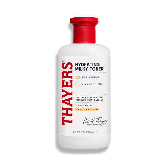 Thayers Hydrating Milky Face Toner Snow Mushroom Hyaluronic Acid Skin Care 355 mL