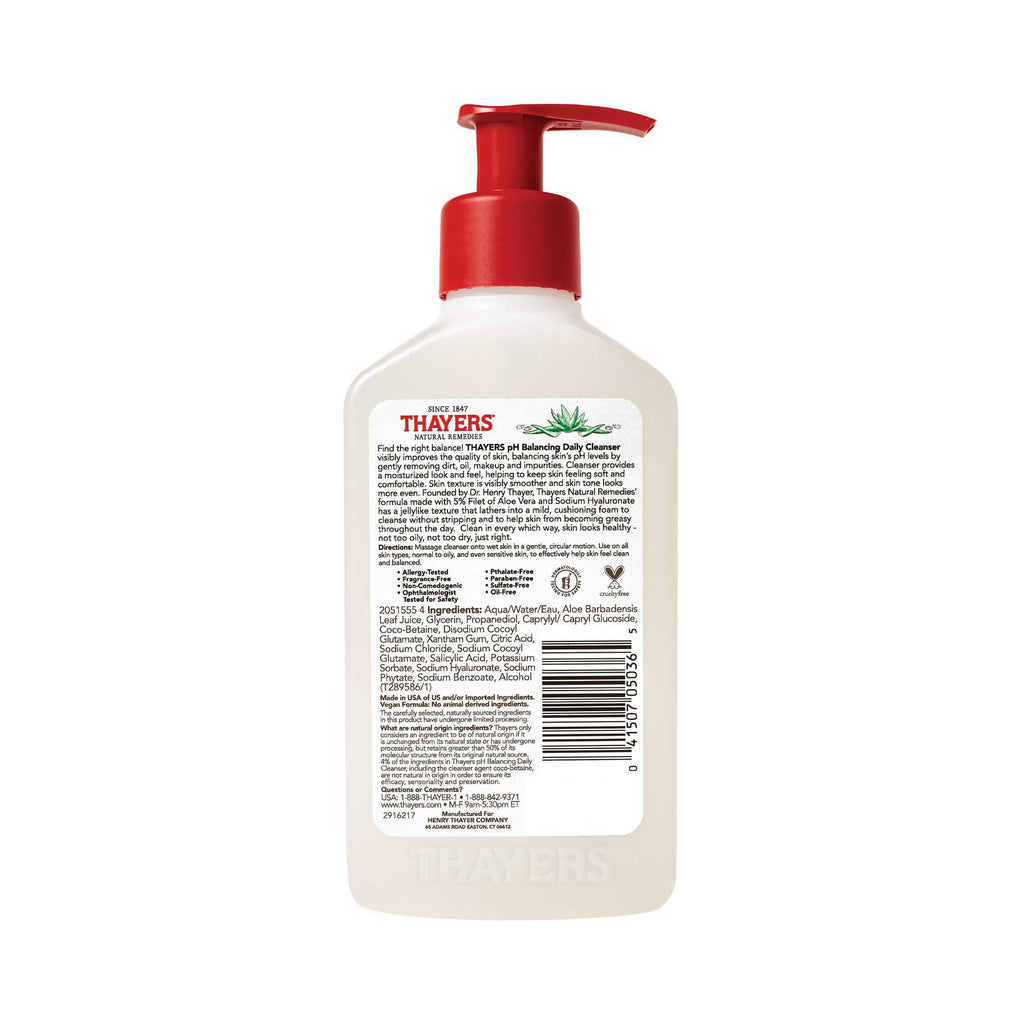 Thayers pH Balancing Gentle Face Wash with Aloe Vera 237 mL