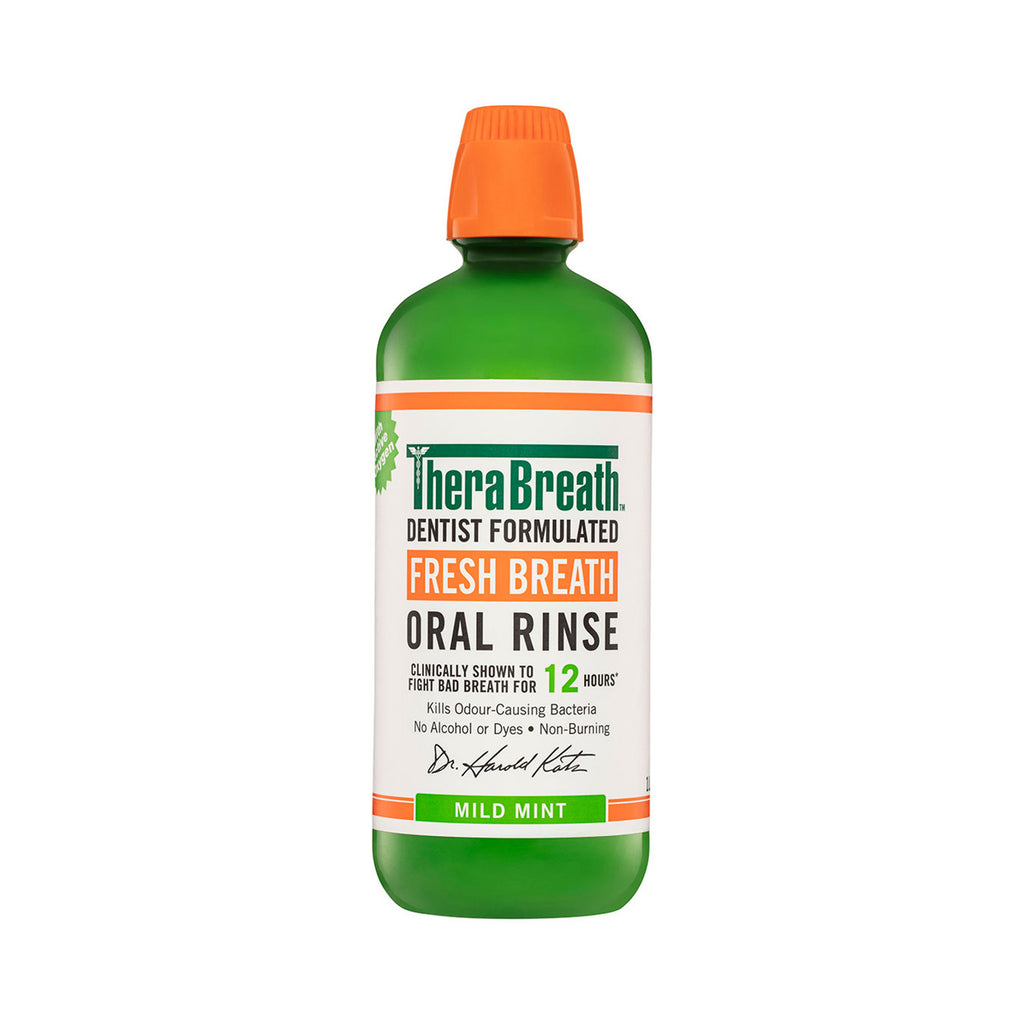TheraBreath Oral Rinse Fresh Breath Mild Mint 1 Liter Pack Of 2