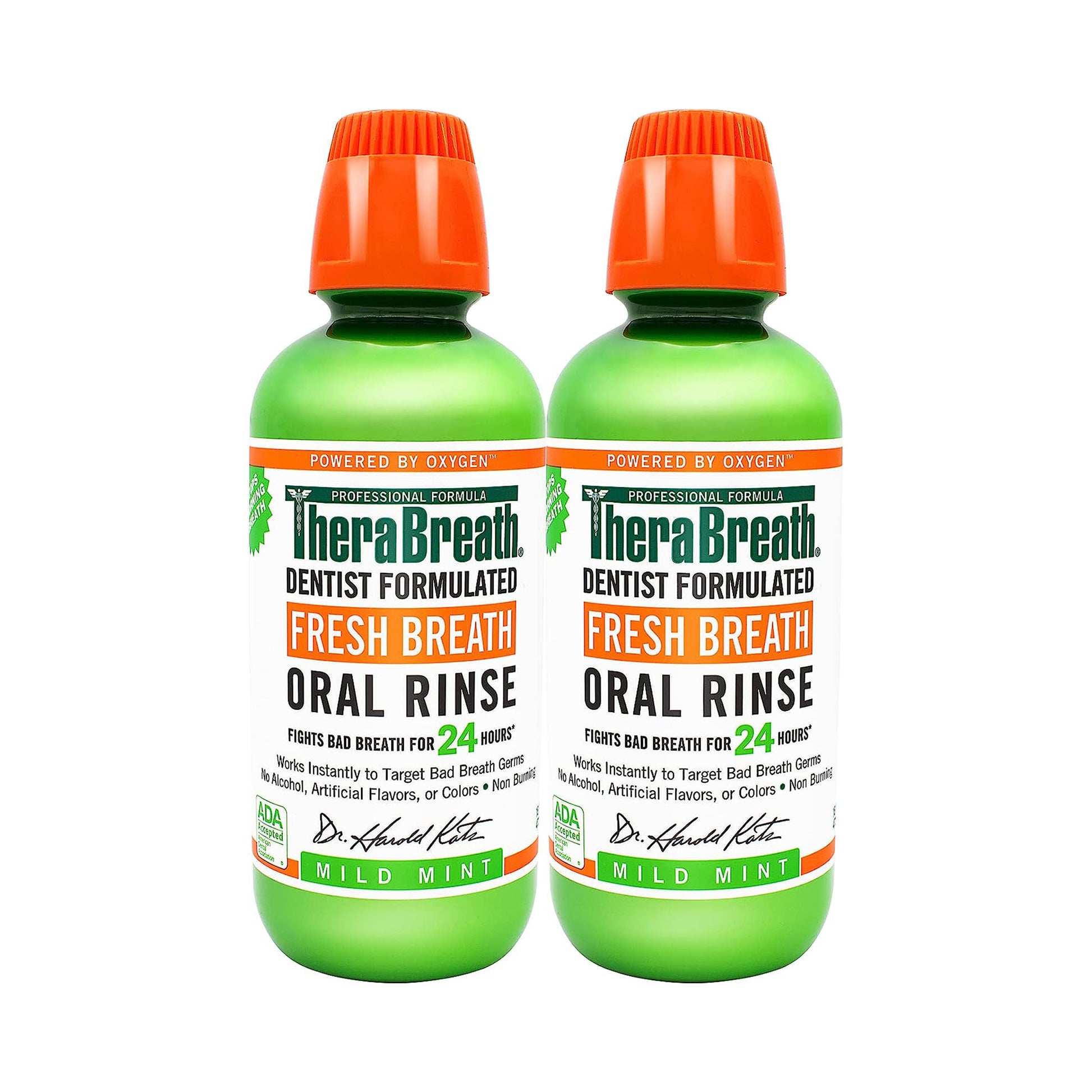 TheraBreath Oral Rinse Mild Mint 473 mL Pack of 2