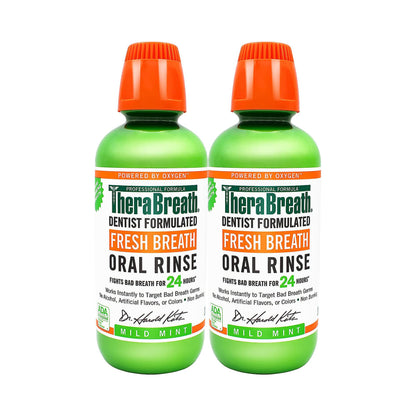 TheraBreath Oral Rinse Mild Mint 473 mL Pack of 2
