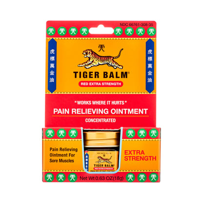 Tiger Balm Pain Relieving Ointment Red Extra Strength 18g
