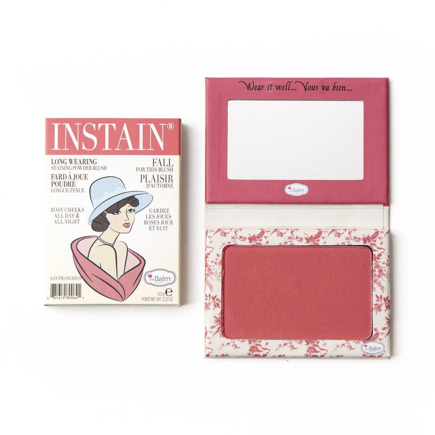 theBalm INSTAIN Long-Wearing Powder Staining Blush Toile