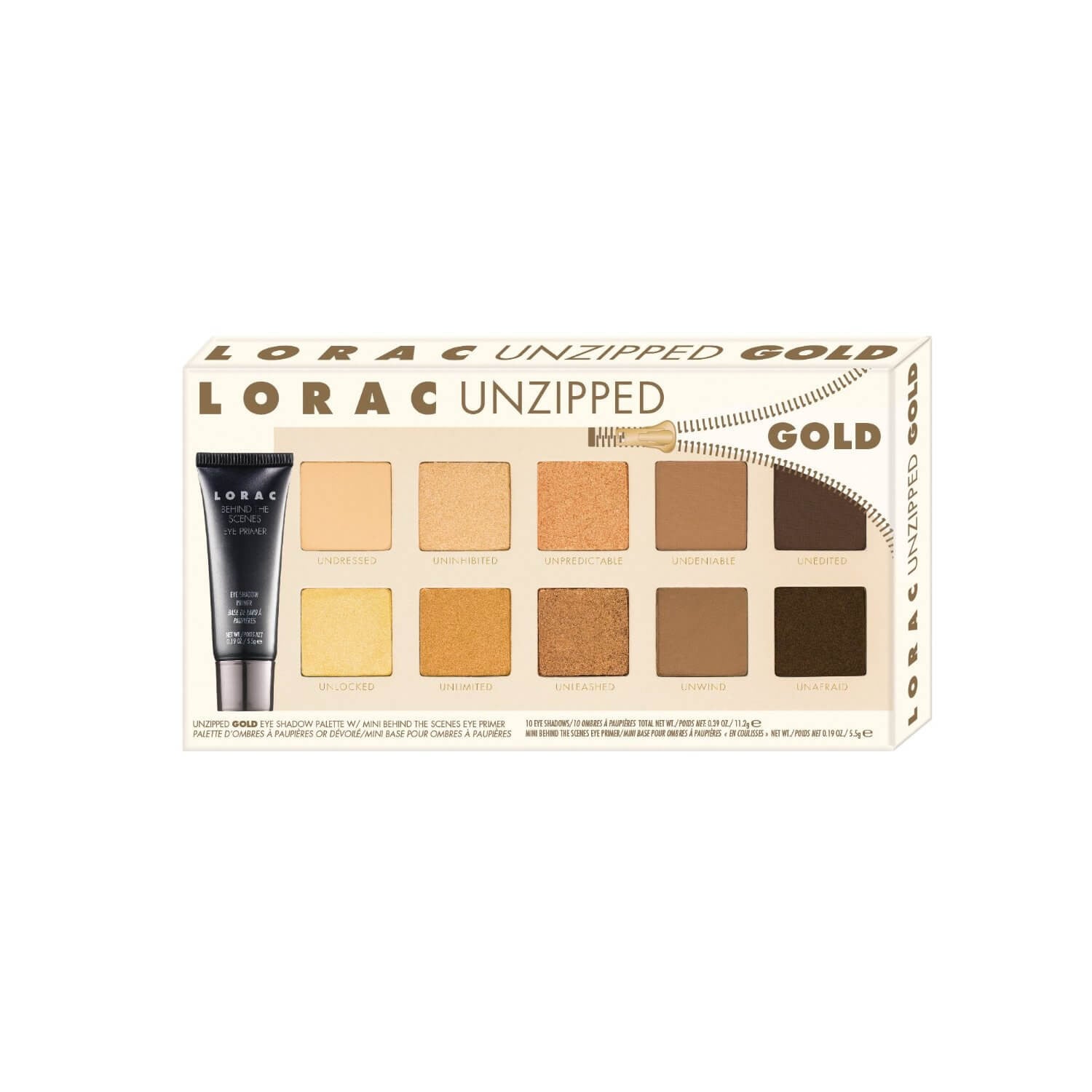 LORAC Unzipped Gold Palette Package