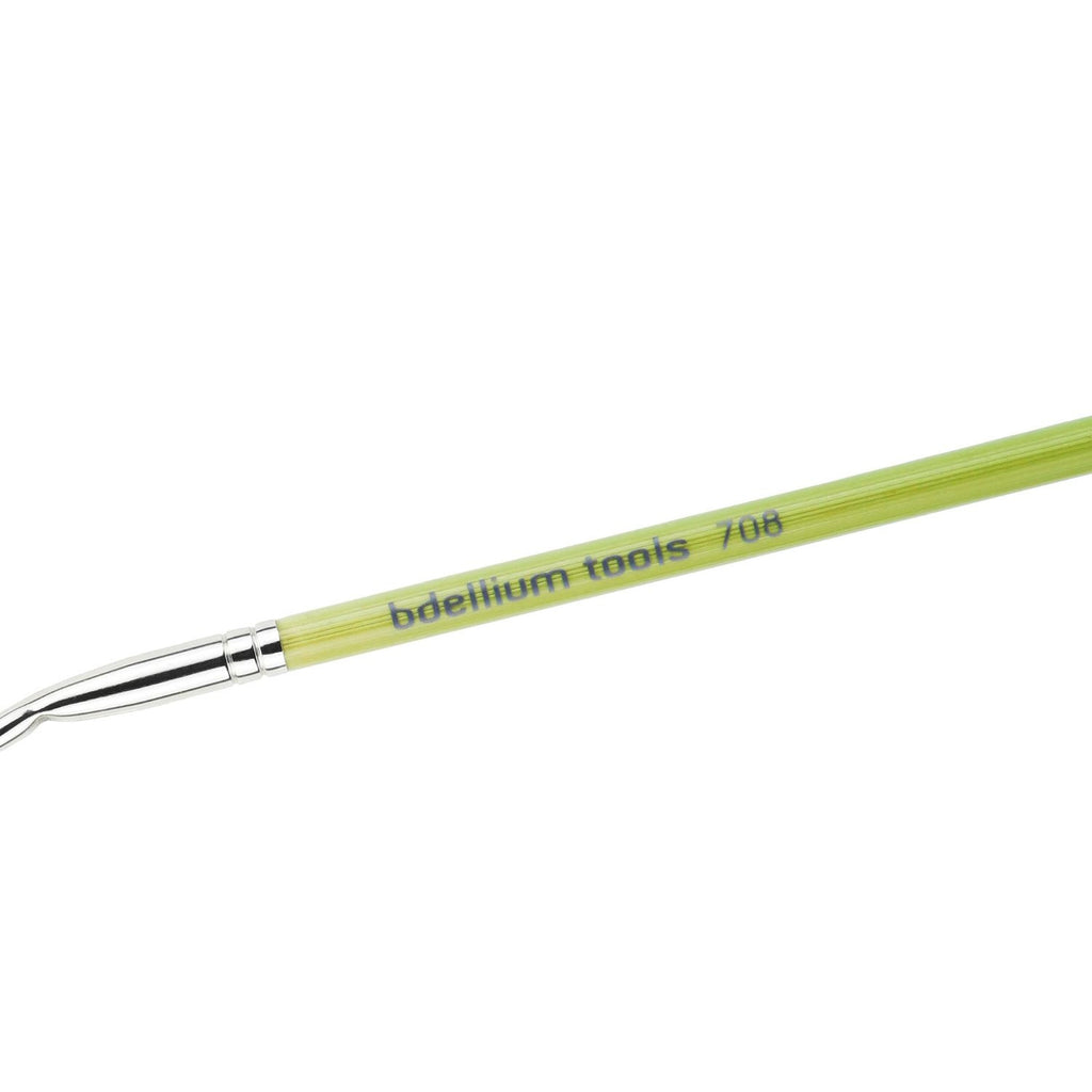 BDellium Tools Green Bambu 708 Bent Eyeliner Brush Green