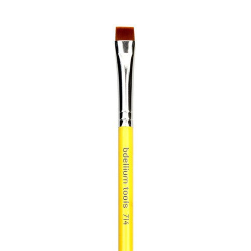 BDellium Tools Studio Line 714 Flat Eye Definer Brush Yellow Head