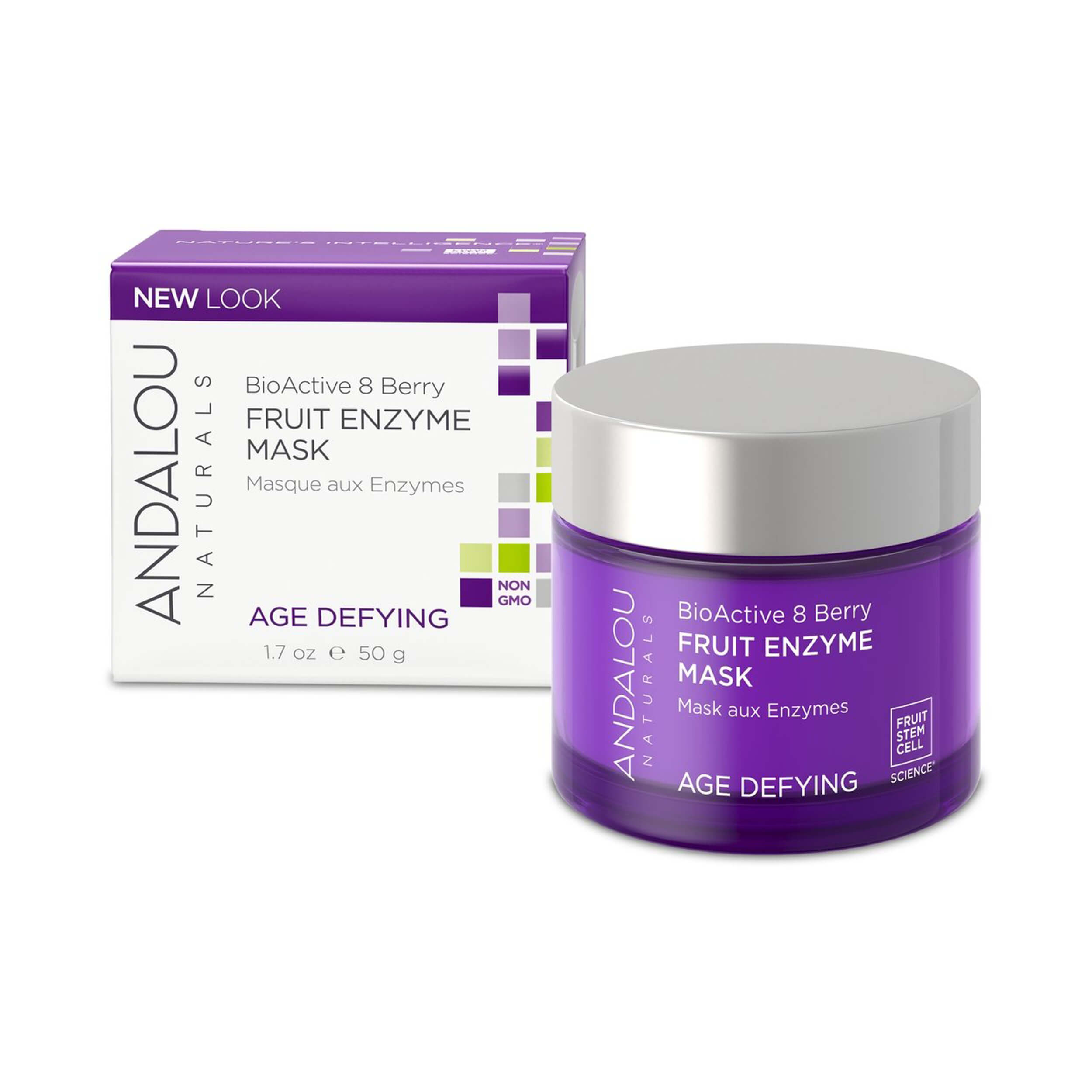 Andalou Naturals Age Defying Bioactive 8 Berry Fruit Enzyme Mask 50g