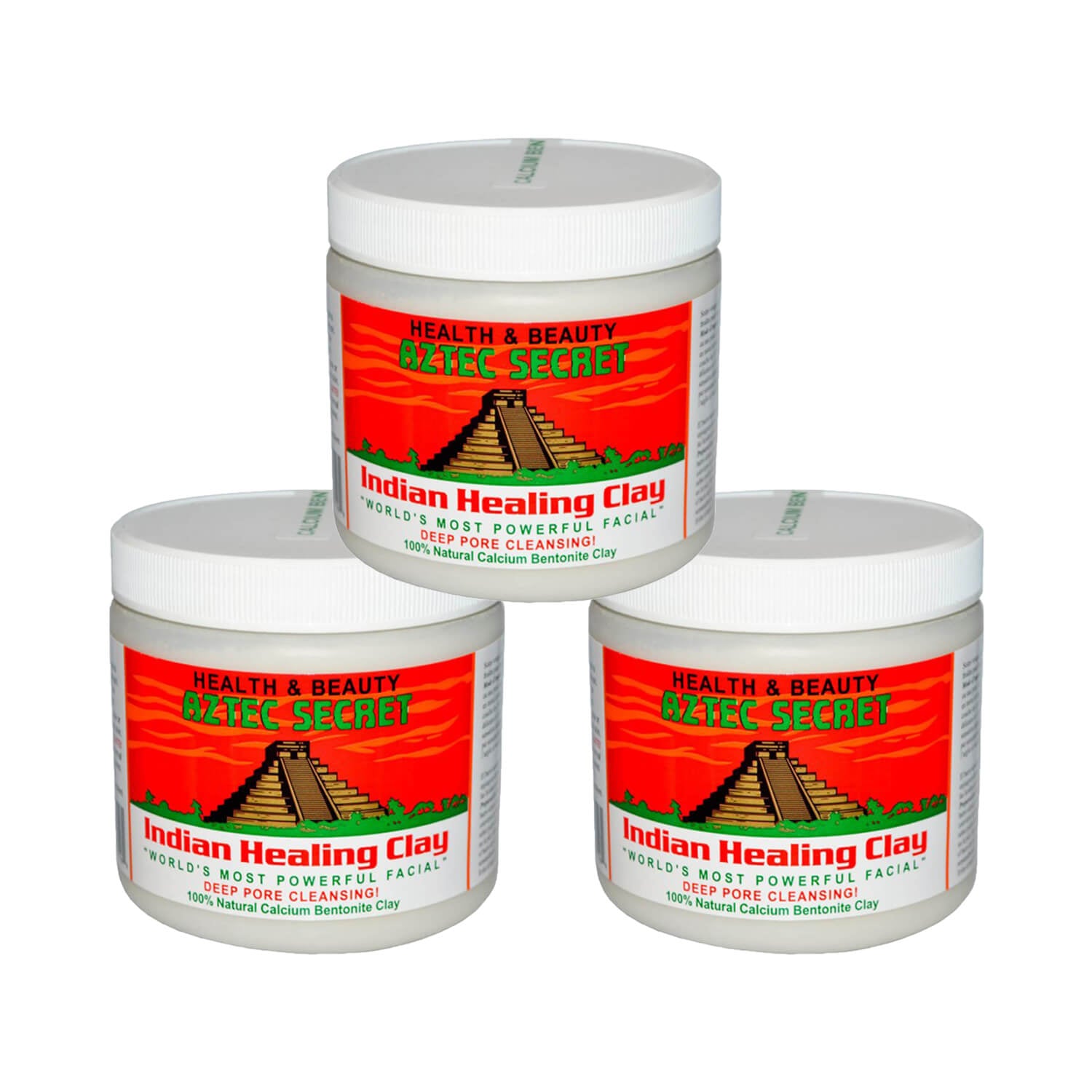 Aztec Secret Indian Healing Clay Deep Pore Cleansing Pack of 3