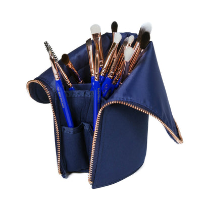 BDellium Tools Golden Triangle Eyes Only Complete 15pc Brush Set With Pouch