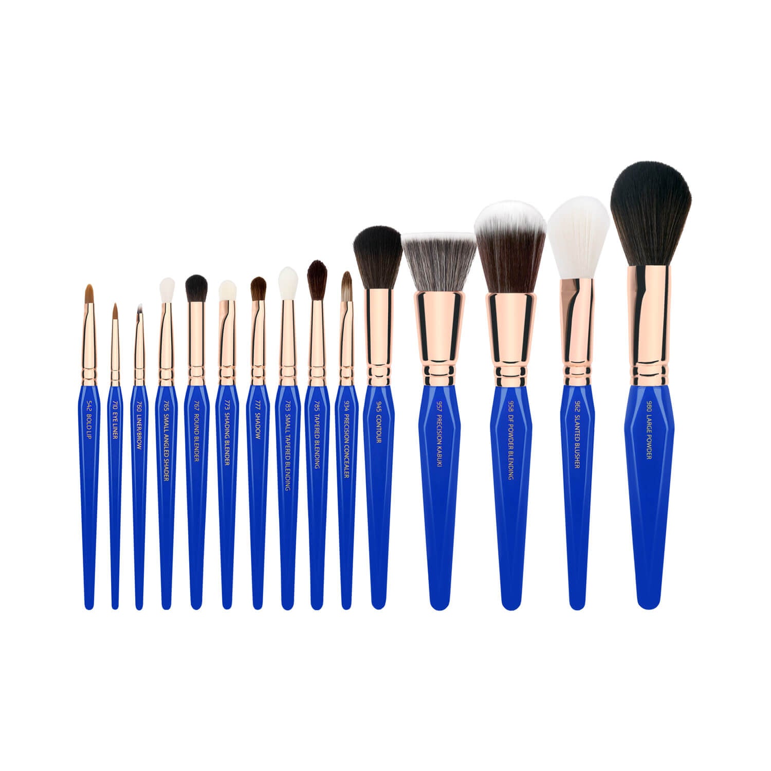 BDellium Tools Golden Triangle Phase I Complete 15pc Brush Set With Pouch