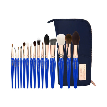 BDellium Tools Golden Triangle Phase II Complete 15pc Brush Set With Pouch