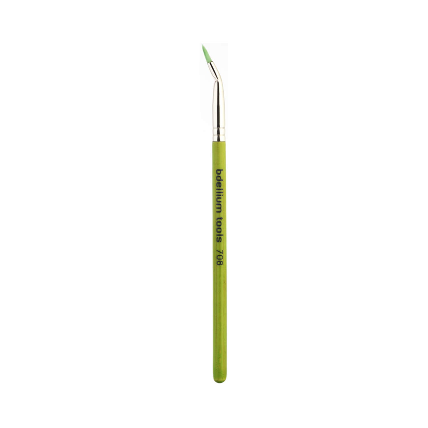BDellium Tools Green Bambu 708 Bent Eyeliner Brush Green