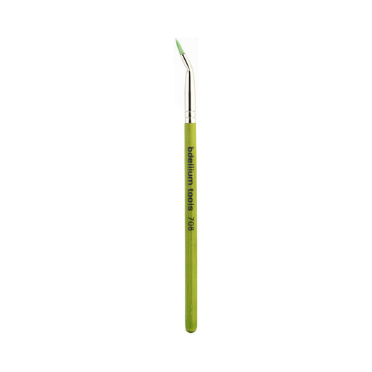 BDellium Tools Green Bambu 708 Bent Eyeliner Brush Green