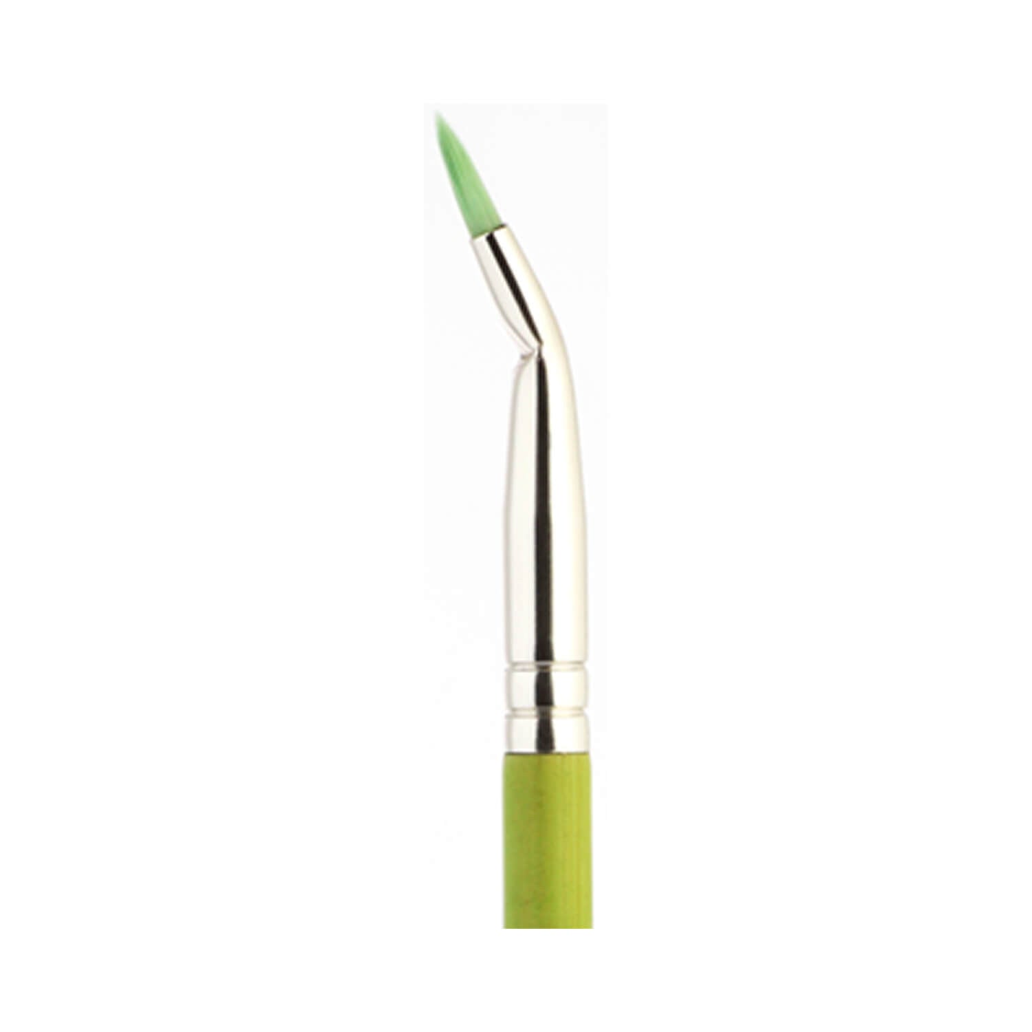 BDellium Tools Green Bambu 708 Bent Eyeliner Brush Green