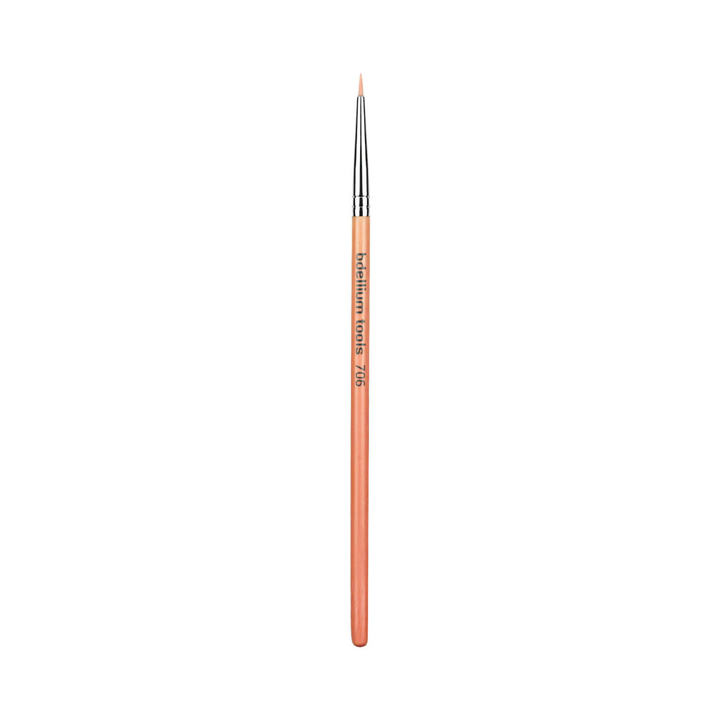 BDellium Tools Pink Bambu 706 Fine Point Eyeliner brush Pink