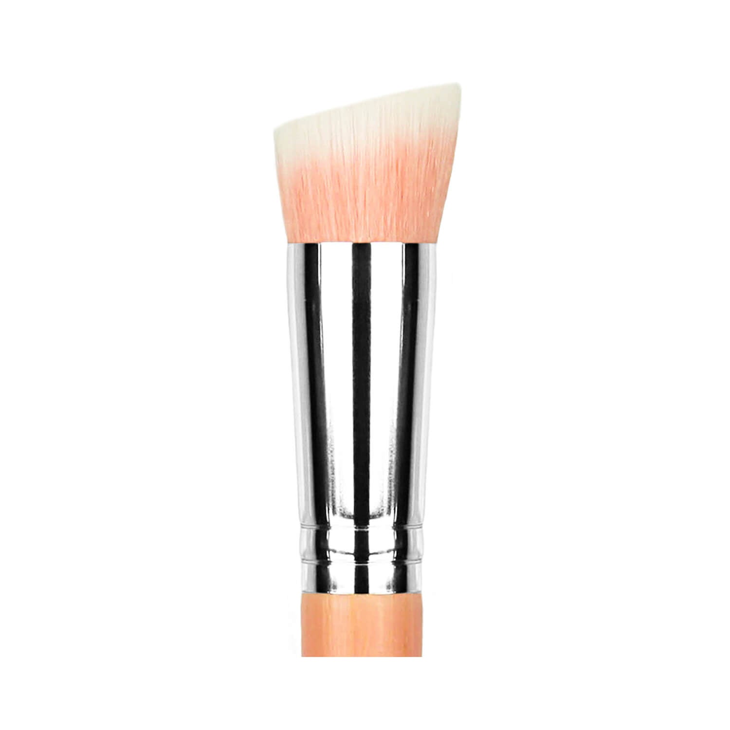 BDellium Tools Pink Bambu 954 Duet Fiber Slanted Kabuki Brush Pink