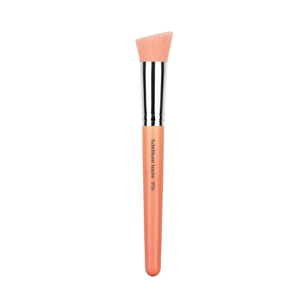 BDellium Tools Pink Bambu 956 Slanted Precision Kabuki Brush Pink