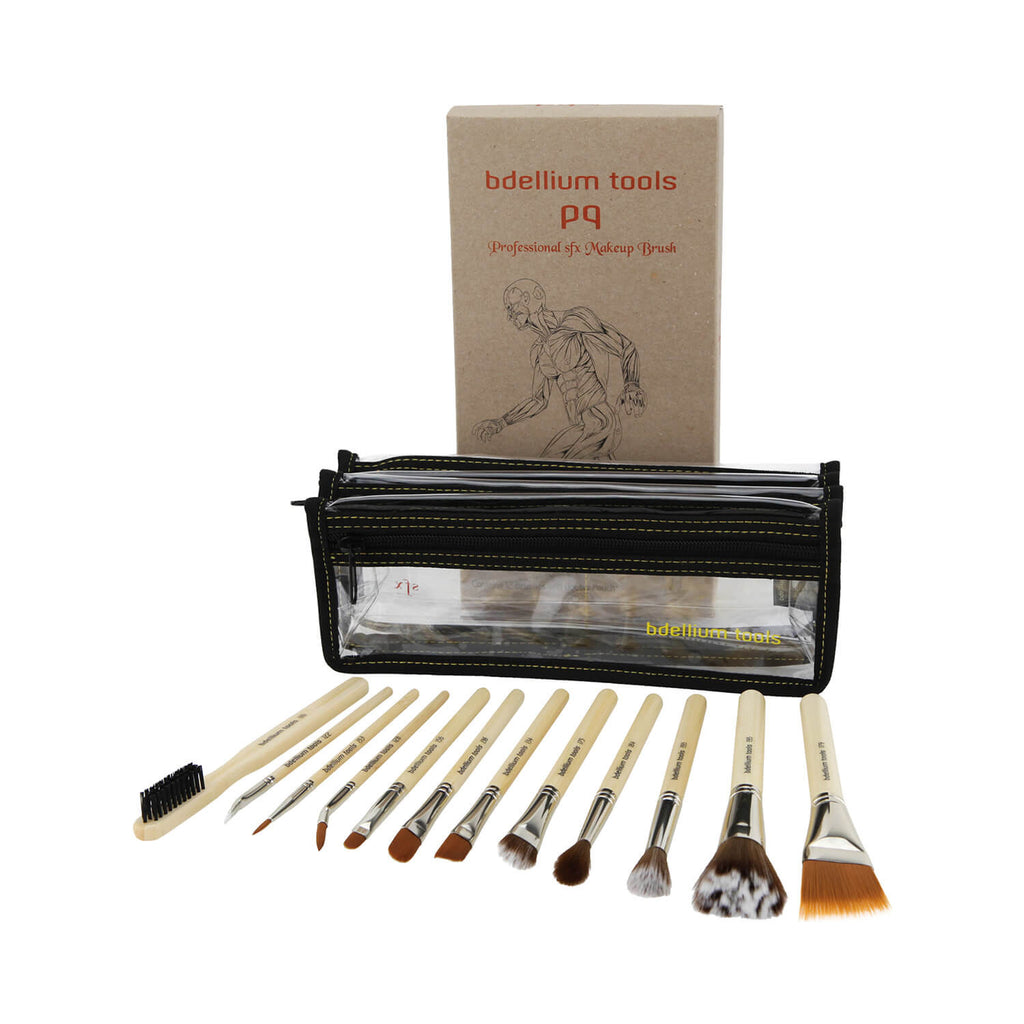 BDellium Tools SFX Brush Set 12 pc. with Double Pouch 1st Collection