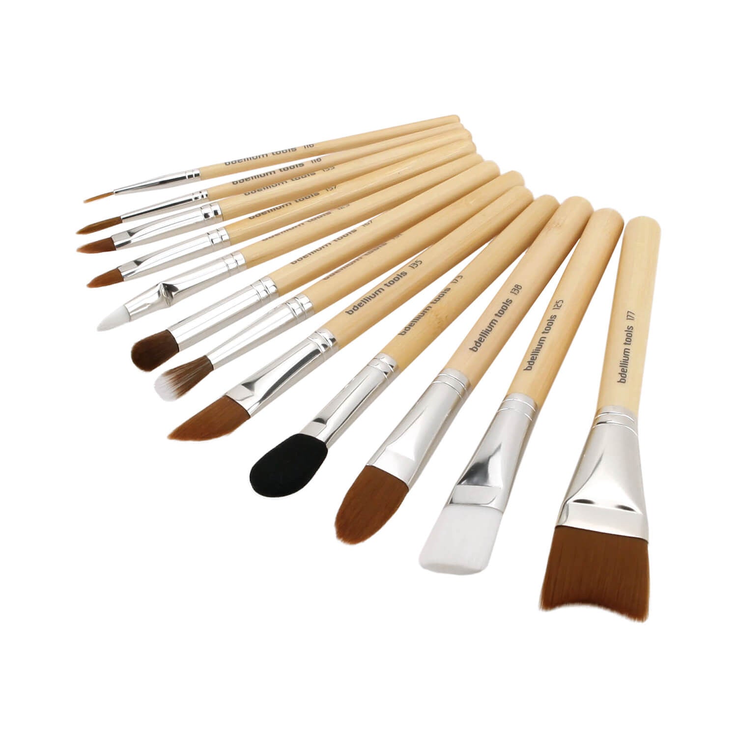 BDellium Tools SFX Brush Set 12 pc. with Double Pouch 2nd Collection