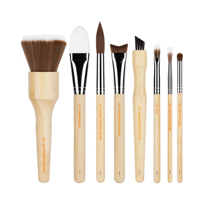 BDellium Tools SFX Brush Set 8 pc with Double Pouch (3rd Collection)