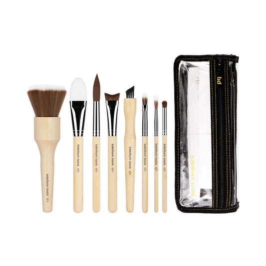 BDellium Tools SFX Brush Set 8 pc with Double Pouch (3rd Collection)