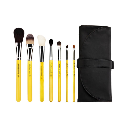 BDellium Tools Studio Basic 7pc. Brush Set with Roll-up Pouch