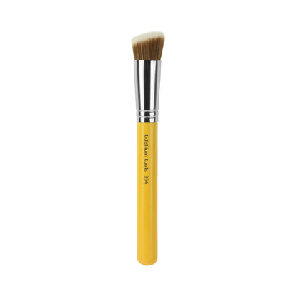 BDellium Tools Studio Line 954 Duet Fiber Slanted Kabuki Brush Yellow