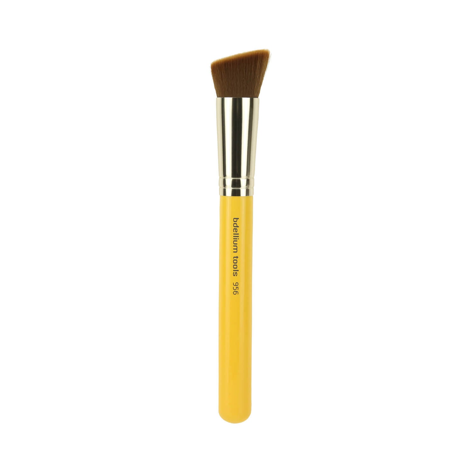 BDellium Tools Studio Line 956 Slanted Precision Kabuki Brush Yellow