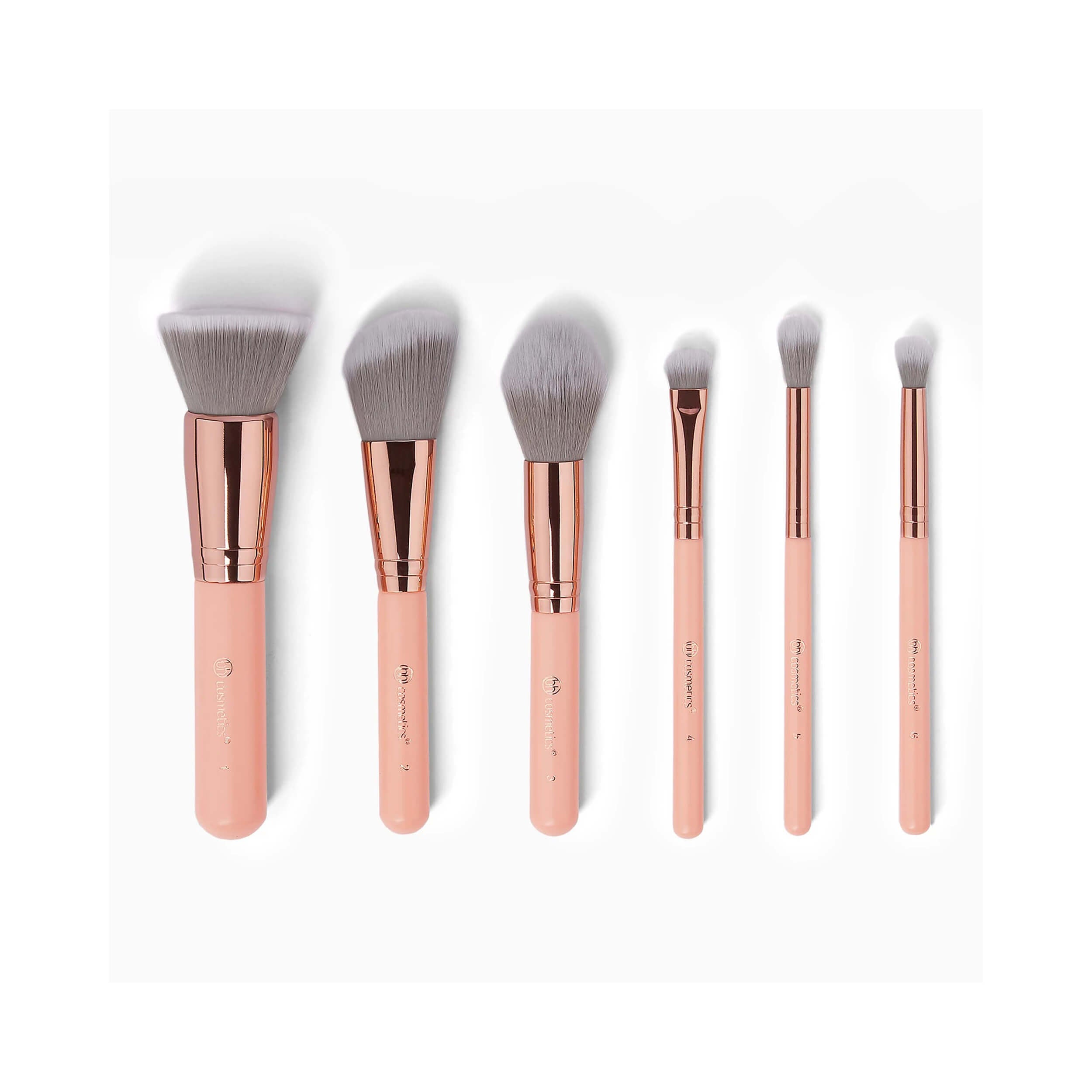 BH Cosmetics Petite Chic 6 Piece Mini Brush Set with Bag