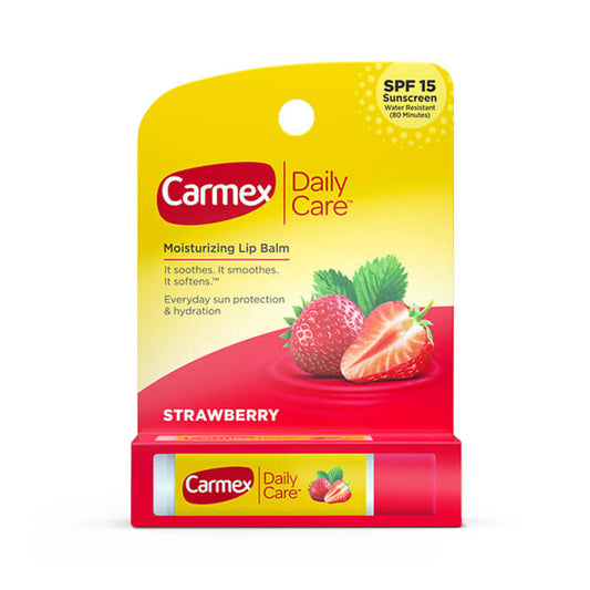 Carmex Daily Care Lip Balm Medicated SPF 15 Strawberry
