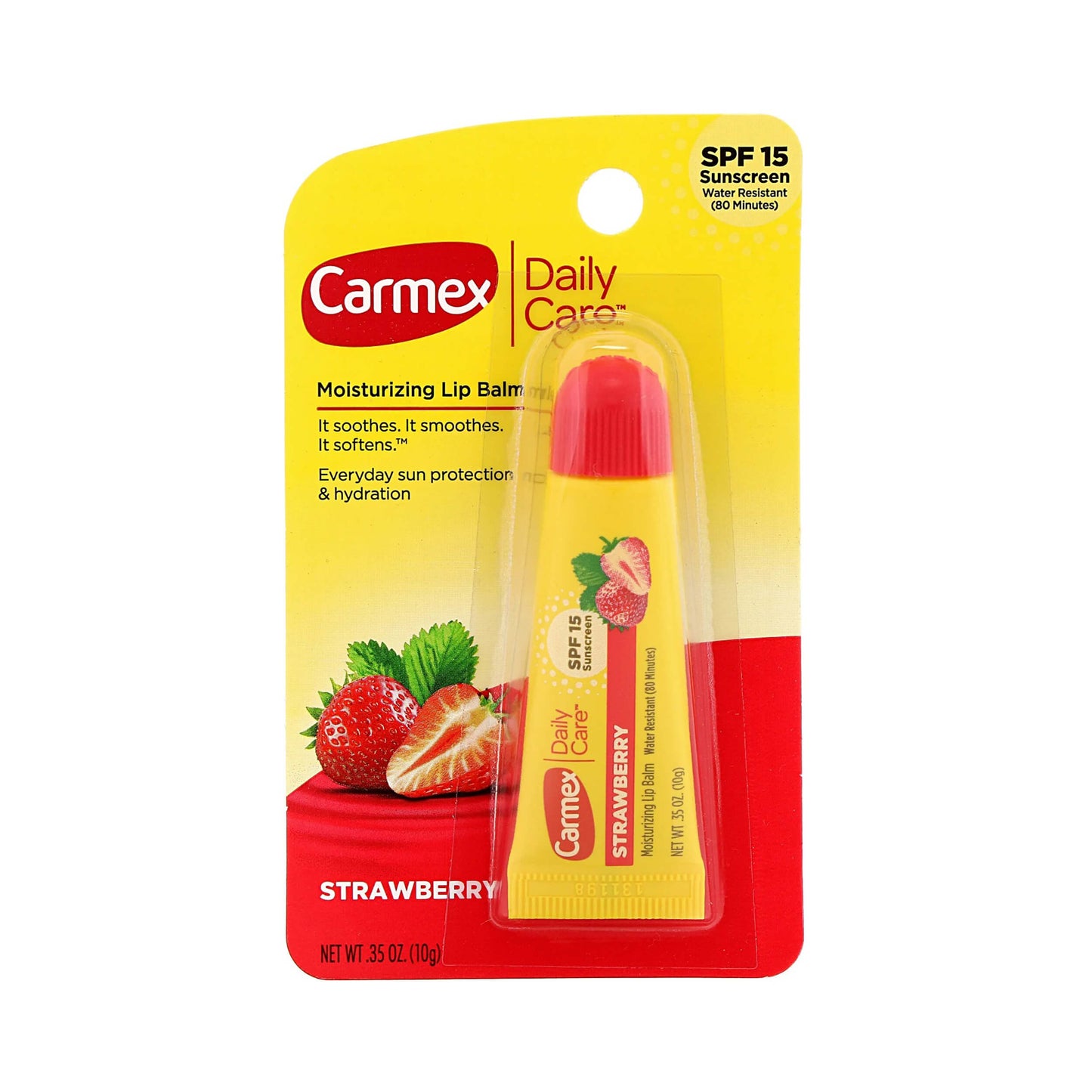 Carmex Daily Care Lip Balm Strawberry SPF 15