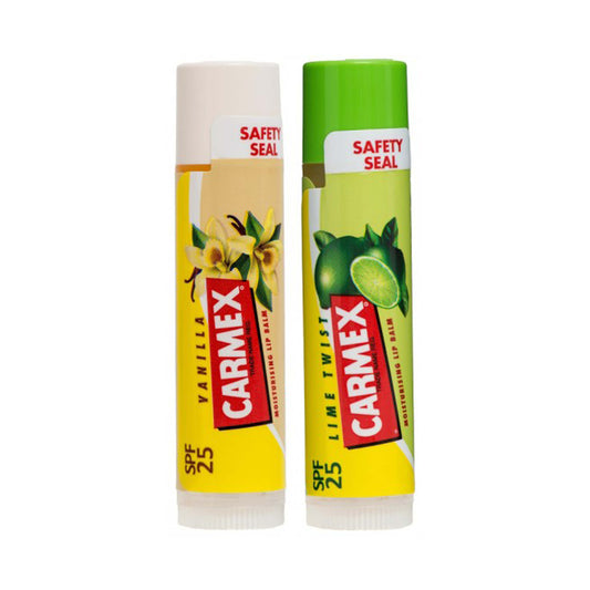 Carmex Lip Balm 2-Pack Lime and Vanilla Stick with SPF 25